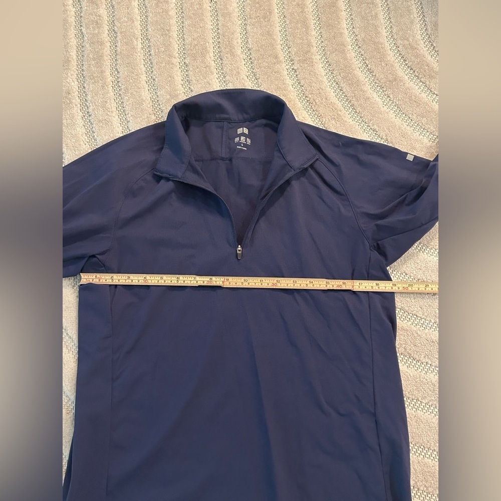 Uniqlo DRY-EX UV Protection Half-Zip T-Shirt Jacket Pullover in Blue - L - Picture 13 of 13